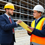 Early Career - On-Site Training**

"A young, eager building appraiser, fully clothed in professional attire, observing a senior appraiser inspecting a building exterior. The scene is a construction site with scaffolding and various building materials visible. Focus on the apprentice's attentiveness and the mentor's guidance. Safe for work, appropriate content, well-lit, professional, perfect anatomy, natural pose, realistic rendering."

**