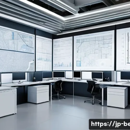 건축평가사가 알아야 할 법적 지식 - A detailed architectural office scene showing Japanese architects and engineers collaboratively revi...