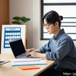 건축평가사 자격증과 관련된 추천 서적 - A modern Japanese study room scene focused on efficient learning planning for a certification exam. ...